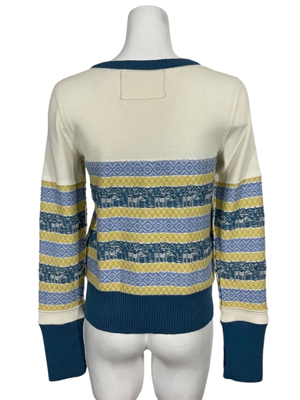 Free People We The Free To The Woods Henley Sweater S Light Combo Thermal - Picture 10 of 16